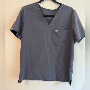 Figs Catarina Scrub Top in Grey